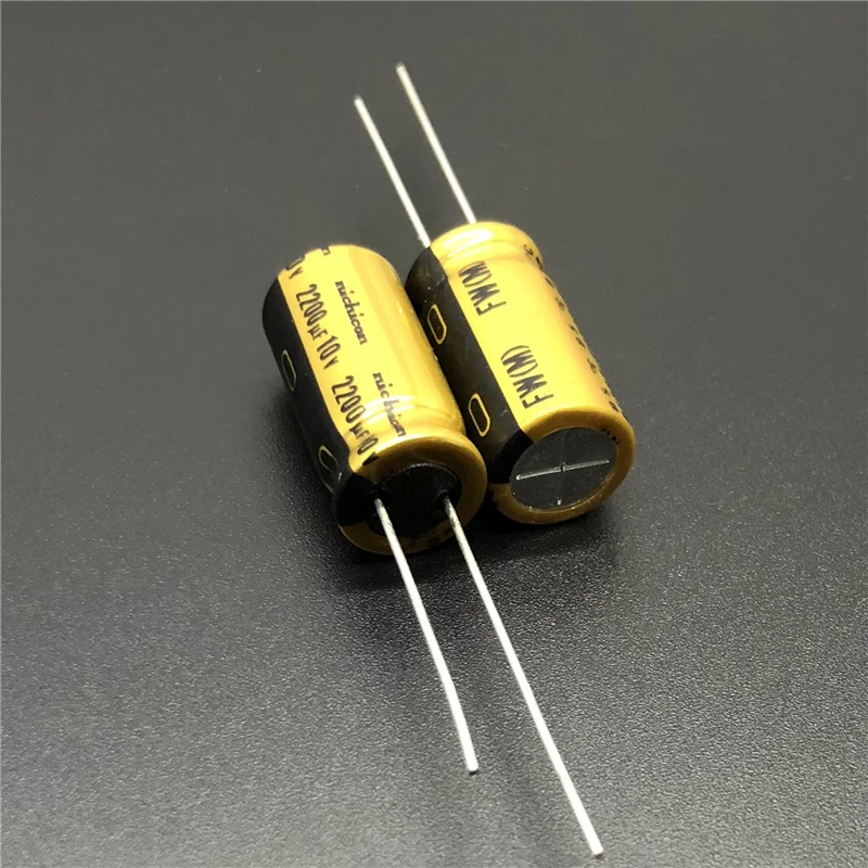 5 шт./20 шт. 2200 мкФ 10В NICHICON FW серия 10х20 мм 10в2200мкф HiFi аудио конденсатор|Конденсаторы|