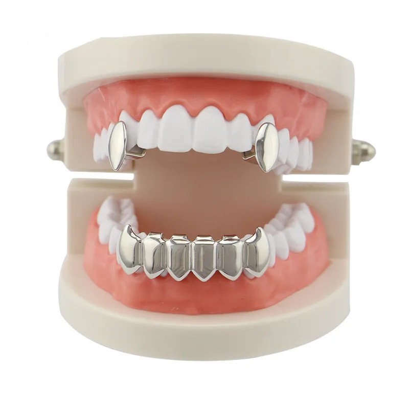 Mainlead 3 шт. сделай сам зуб Grillz Vampire Fang Grills панк золотые зубные грили