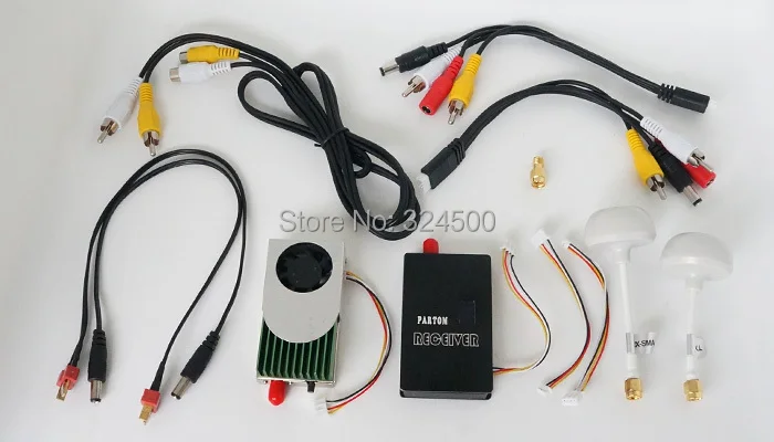 

New PARTOM 5.8g 1200mw Wireless AV TX/RX set for long range FPV with 2 pcs mushroom Antenna 5.8Ghz 1200 9CH Transmitter Receiver