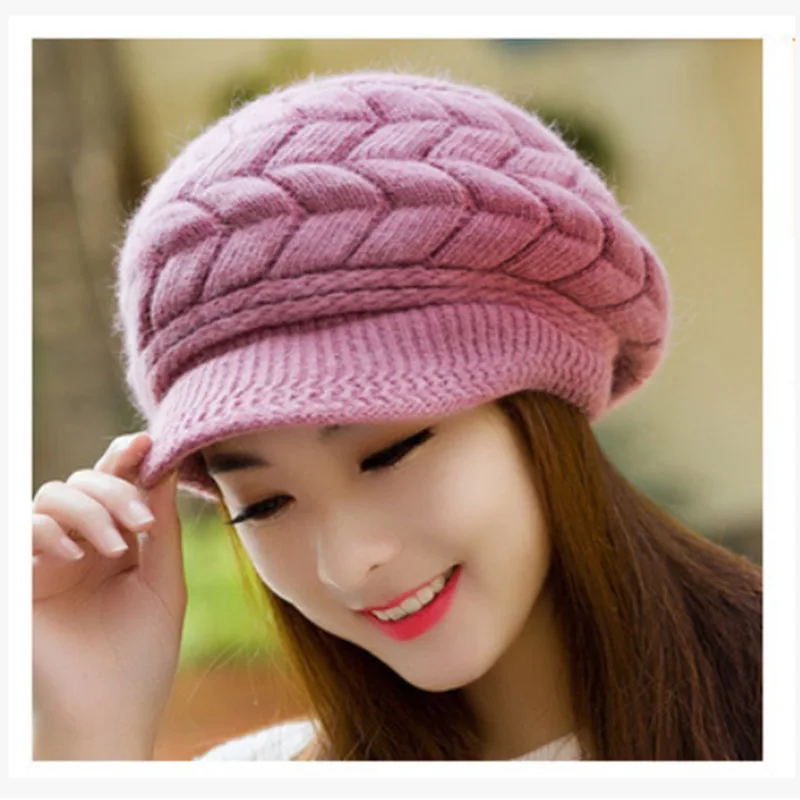 MAERSHEI Knitted Hat Women Winter Hats for Ladies Beanie Girls Skullies Caps Bonnet Femme Snapback Warm Wool | Аксессуары для