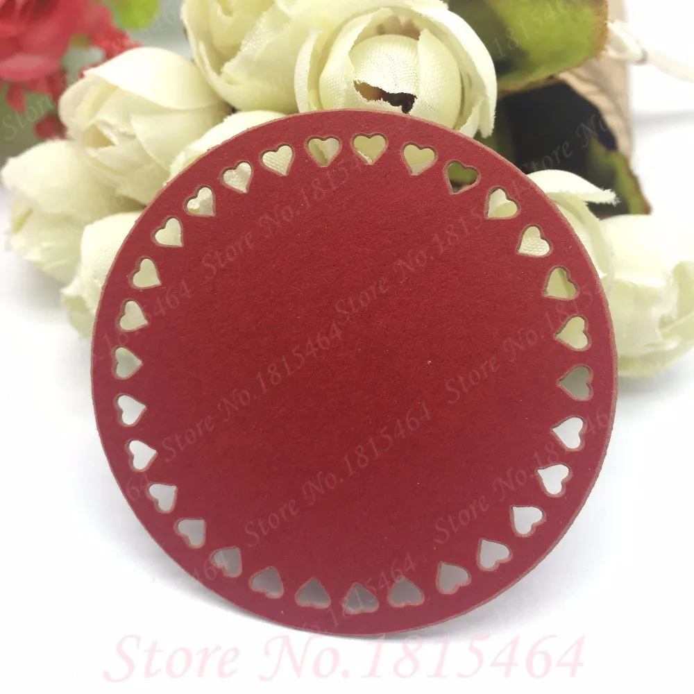 60 шт. круглые открытки с сердечками и пожеланиями сообщениями свадебный стол