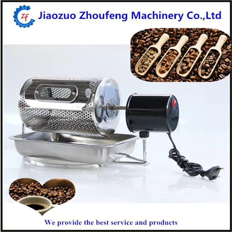 Coffee bean roaster roasting machine electric stainless steel for home use enlarge