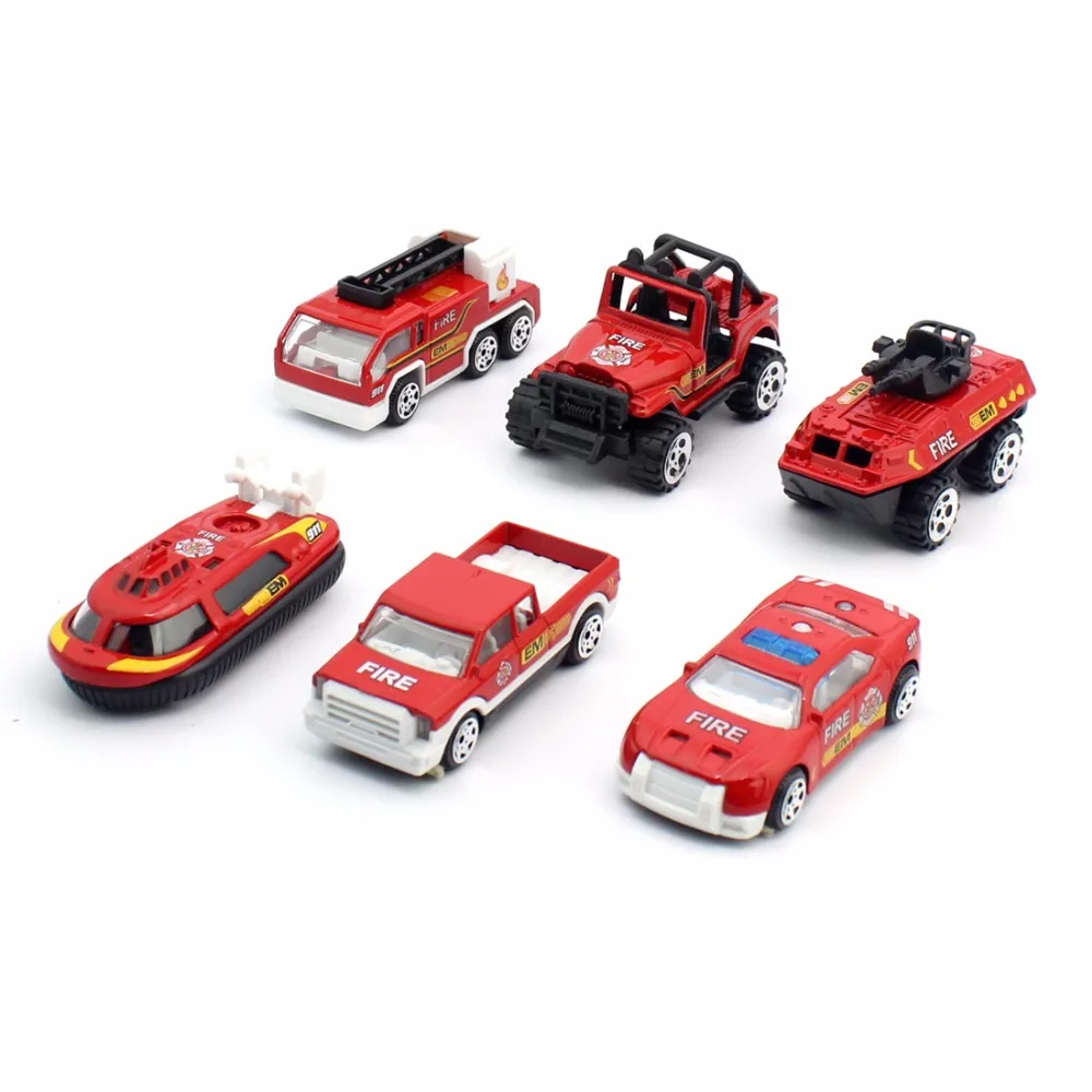 Feichao 6 шт. масштаб 1:64 мини-автомобиль из сплава детская игрушка коллекция литых