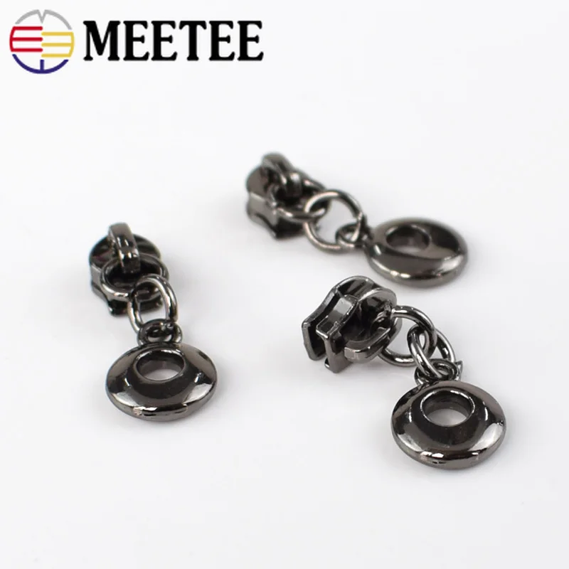 Модные металлические ползунки для молнии 3 # 20 шт. нейлоновые кольца на комплект