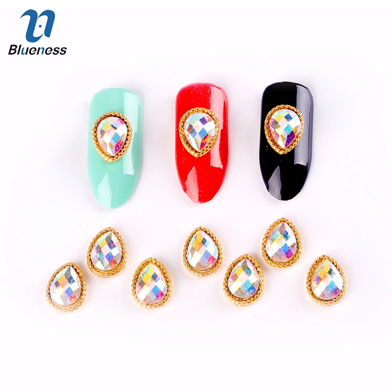 Синева 10 шт./лот 3D капли воды Дизайн Маникюр Гвозди Интимные аксессуары ногтей