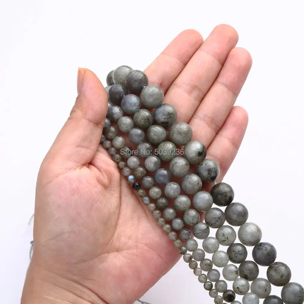 Wholesale Natural Stone Beads Labradorite Round Loose 4 6 8 10 12mm for Needlework Jewelry Making Bracelet Necklace DIY | Украшения и