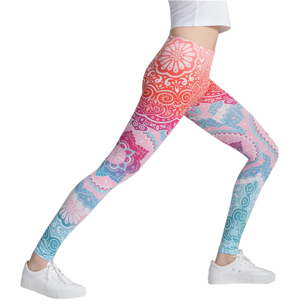 Брюки для бега брюки с принтом Женские Штаны Для Йоги леггинсы фитнеса Косплей