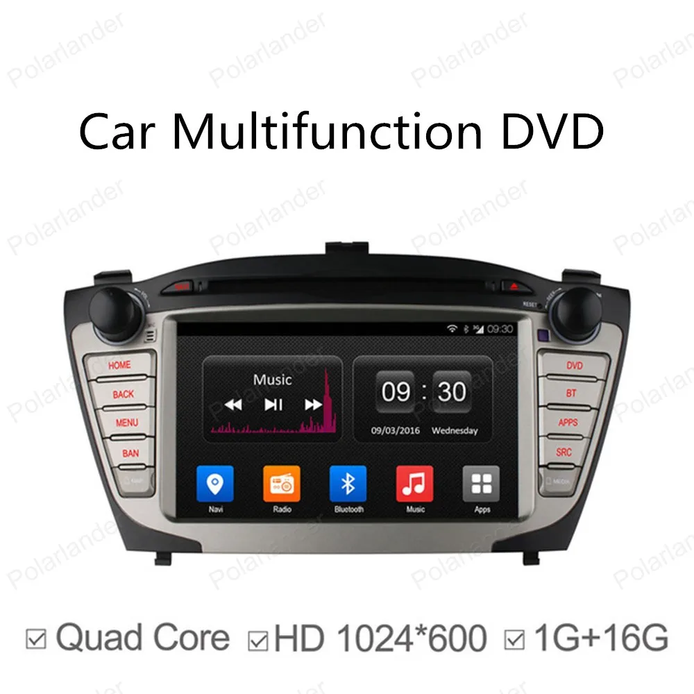 Android 4 автомобильный dvd 1024*600 для hyundai iX35 Tucson 2009 2015 четырехъядерный gps navi с радио BT 16G
