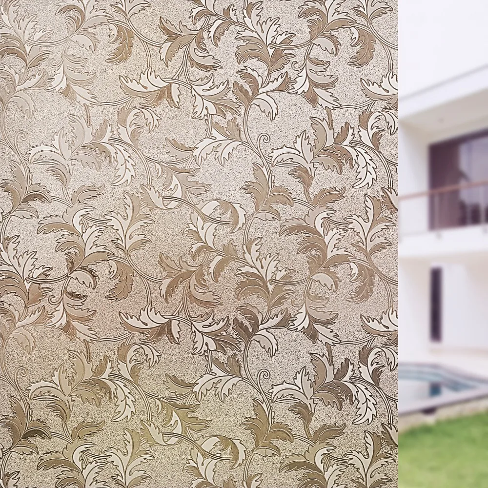 Fancy-fix PVC Waterproof window film No Glue Static sticker Decorative bathroom privacy protection Glass Sticker50/60*200 |