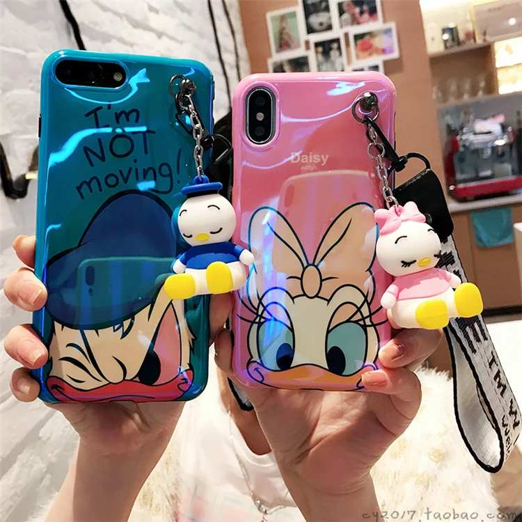 Чехол для iPhone XR Дейзи Дональд Дак милый мягкий чехол с мультяшным рисунком XS Max X 7 p