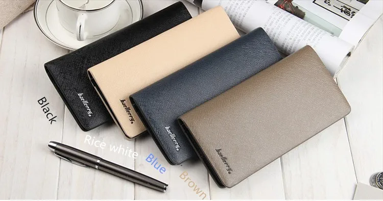 Baellerry бренд мужской кошелек Кожа PU карман для мобильного телефона конструкций человек бумажник с держателя карты Длинный кошелек Лидер продаж Валет