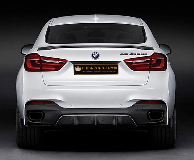 Спойлер HLONGQT из углеродного волокна для BMW X6 F16 X6M 2015.2016.2017 высококачественные