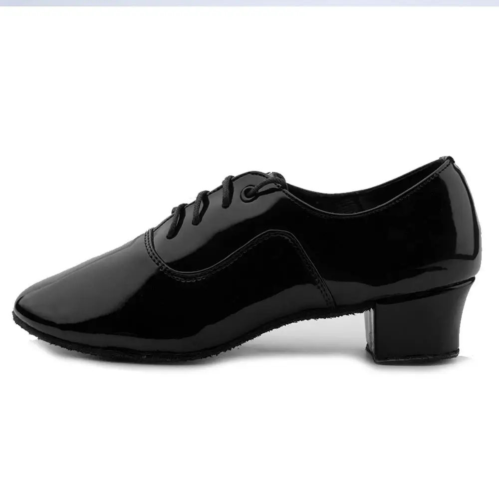 Black Patent leather Лидер продаж, Мужская обувь для латинских танцев, профессиональная танцевальная обувь, обувь для бальных танцев, танго - Цвет: Black Patent leather