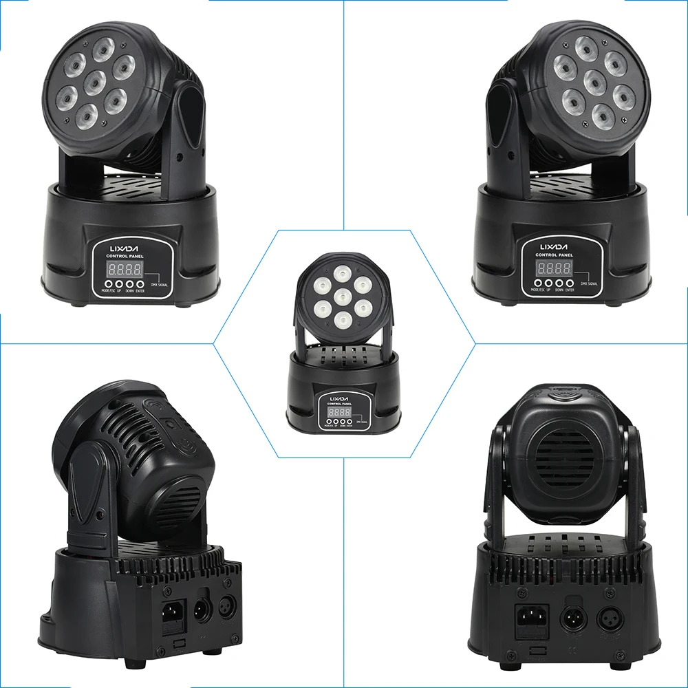 Вечерние дискотечные шоу 70 Вт AC100-240V DMX-512 диско лампа движущаяся голова светильник 4 в 1 RGBW светодиодный сценический светильник ing стробоскоп 9/14 каналов
