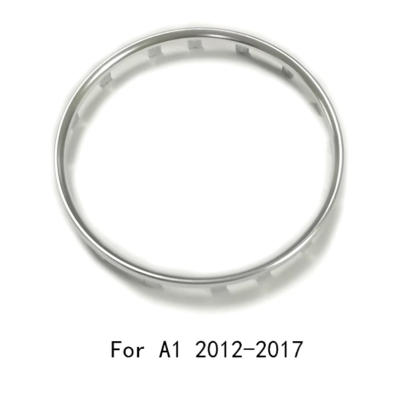 For A1 2012-2017 Авто ABS хромированное кольцо на руль накладка наклейка эмблема в центре Логотип рамка блесток покрытие аксессуары для Audi A1 A4 B9 A5 A7 - Название цвета: For A1 2012-2017
