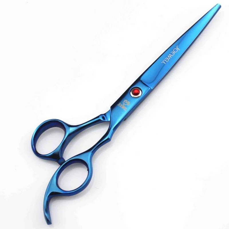 

Professional Shears Dog Pet Grooming Blue6"Straight+6"Curved+6"Thinning Scissor+Comb+Bag Polishing Tool Animal Haircut Suppliers