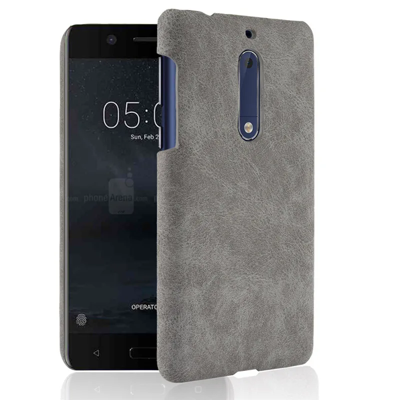 Для Nokia 5 чехол для Чехол класса люкс из искусственной кожи твердый пластиковый на