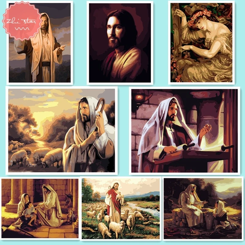 Алмазная картина вышивка продажа по номерам Иисус религия мозаика