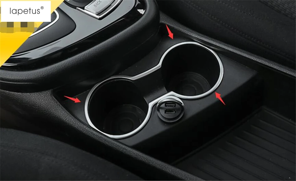 

Lapetus Accessories For BMW 2 Series Gran Active Tourer F45 F46 2015 - 2019 Water Cup Holder Panel Frame Molding Cover Kit Trim
