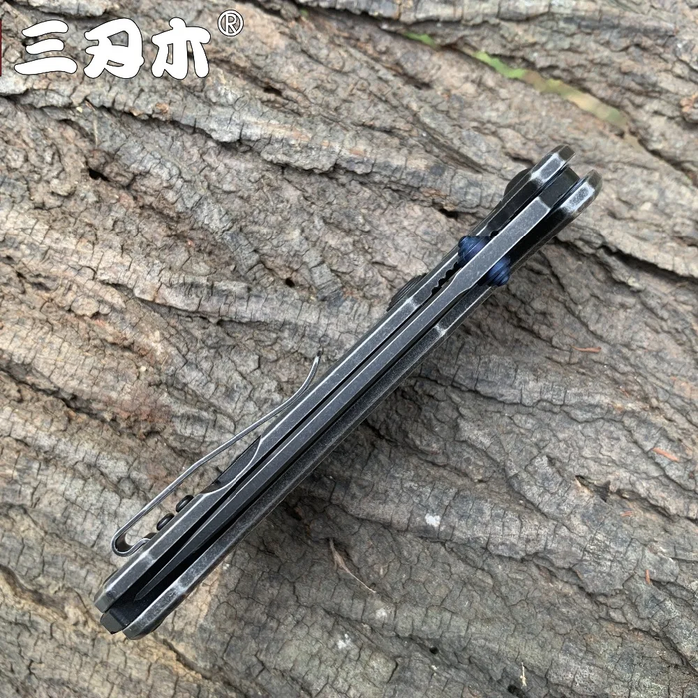 Sanrenmu 9015/9015-SB карманный складной нож 12C27 лезвие Флиппер шариковый подшипник EDC нож Открытый Кемпинг выживания Рыбалка инструмент edc