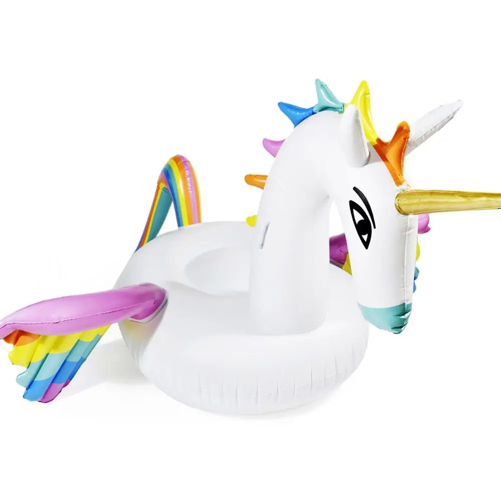 Rainbow Pegasus Floa Горячая Распродажа, гигантский надувной единорог, бассейн с крыльями, Alicorn/Pegasus пляжные поплавки, вечерние игрушки для плавания, бассейн - Цвет: Rainbow Pegasus Floa