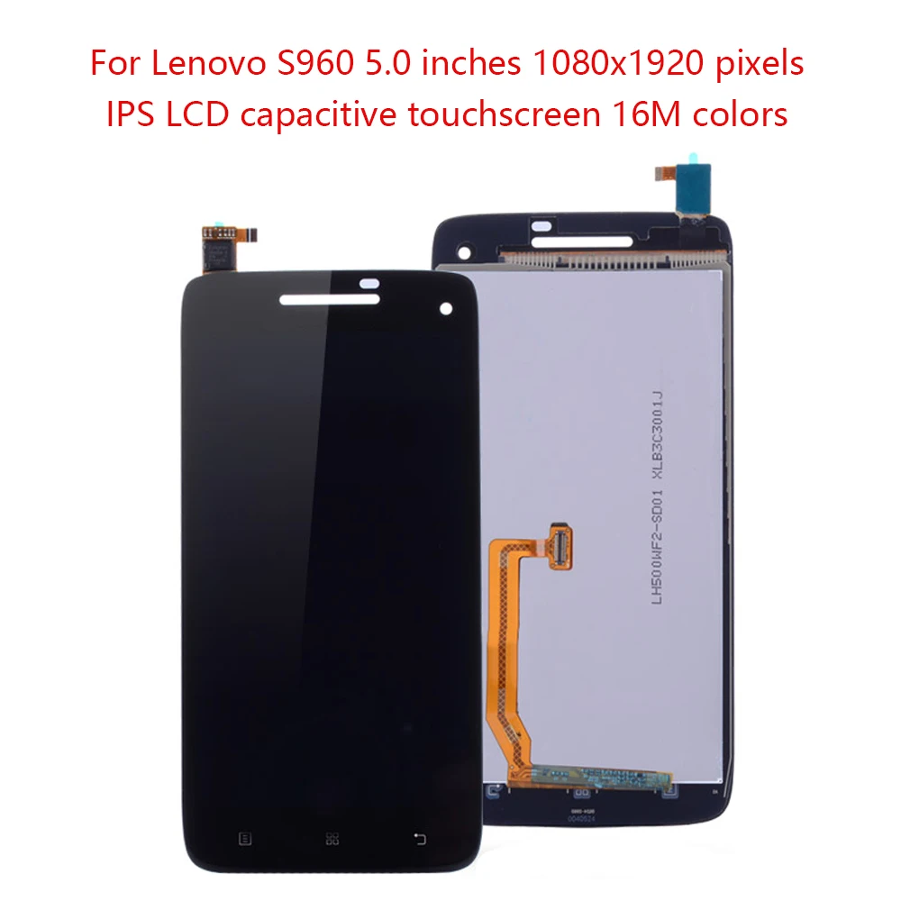 Оригинальный 5 0 &quotдисплей для LENOVO S960 LCD сенсорный экран с рамкой дигитайзер Lenovo