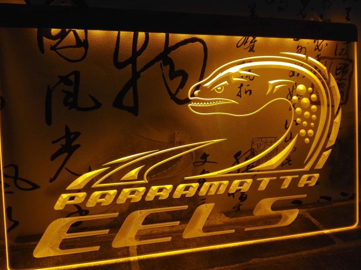 LD382- Parramatta Eels светодиодсветодиодный неоновая световая вывеска для домашнего