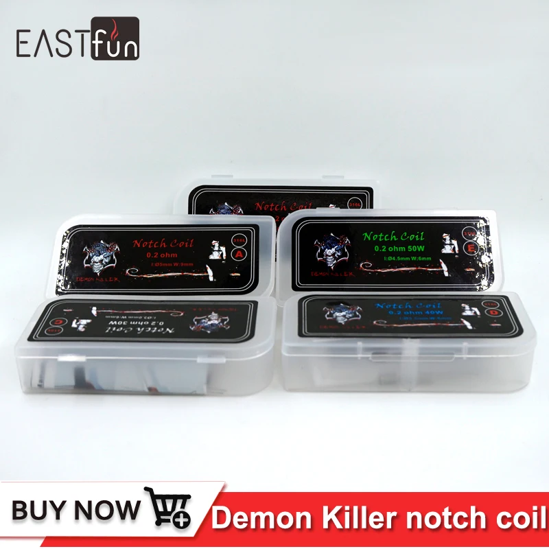 Demon Killer Prebuilt SS316L нержавеющая сталь Нотч катушка 0.2ohm провод электронагрева