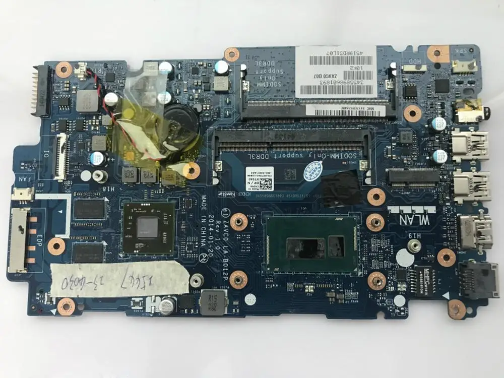 CN-0XT04J XT04J для Dell Inspiron 5447 5442 5542 5547 Материнская плата ноутбука ZAVC0 LA-B012P REV: 1,0 I3-4030U материнская плата