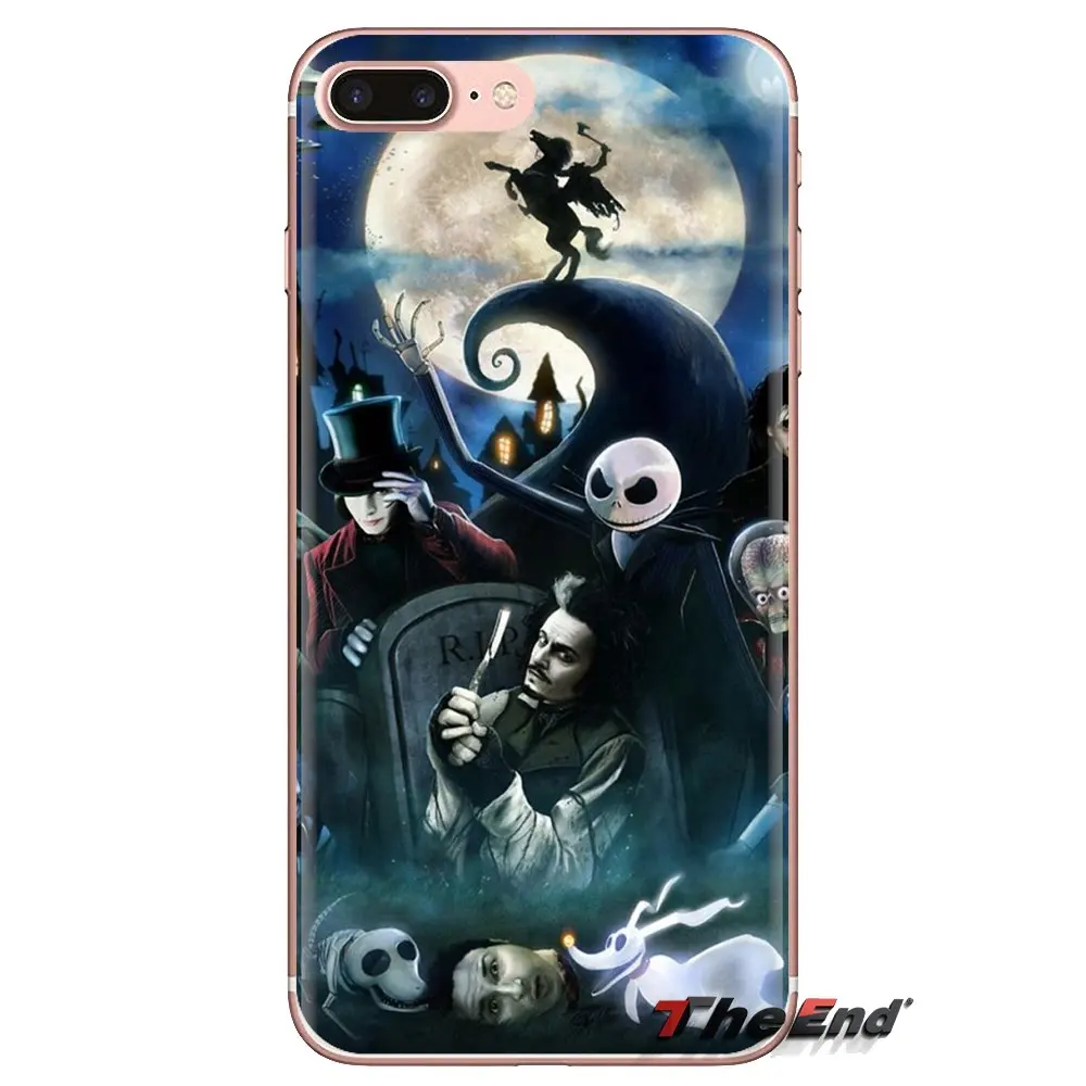 Tim Burton Transparent Soft Cases Covers For Huawei G7 G8 P7 P8 P9 P10 P20 P30 Lite Mini Pro P Smart Plus 2017 2018 2019 |