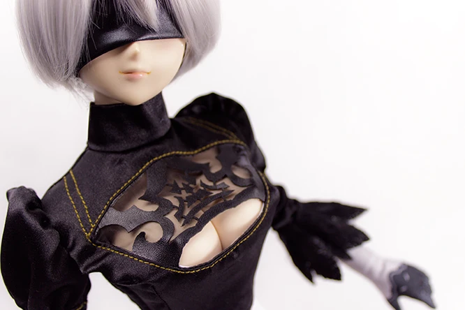 SD BJD кукла ткань NieR: Automata jorha 2B косплей игры черный костюм BJD COS DD SD 1/3 Кукла Одежда