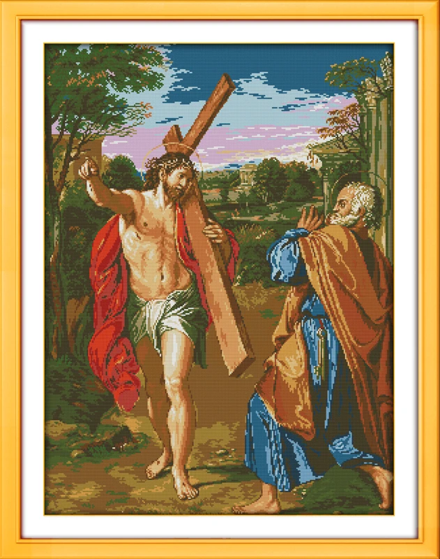 

Jesus (4) cross stitch kit people 18ct 14ct 11ct count print canvas stitches embroidery DIY handmade needlework