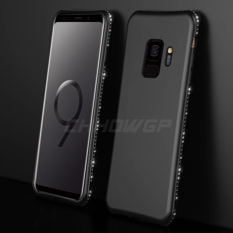 Силиконовый чехол со стразами и бриллиантами для Samsung Galaxy S8 S9 S10 Plus S7 Edge J4 J6 J8 A6 A8 2018