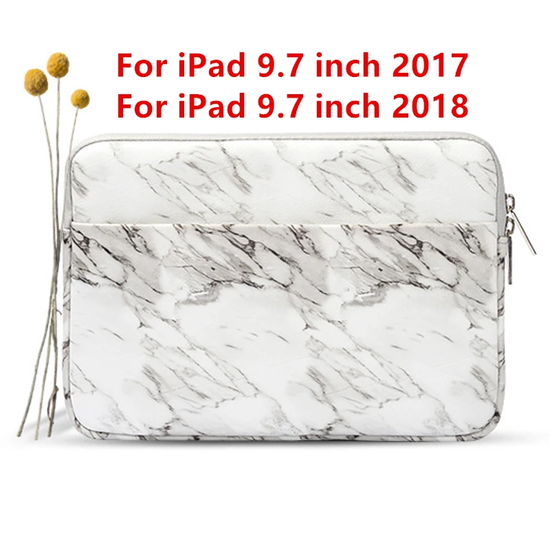 White 9.7 2018 Белый Мрамор для iPad чехол для планшета сумка для iPad 9,7 Air 2/1 Pro 10,5 Pro 11 Mini 2/3/4 Чехол Capa Para+ стилус - Цвет: White 9.7 2018