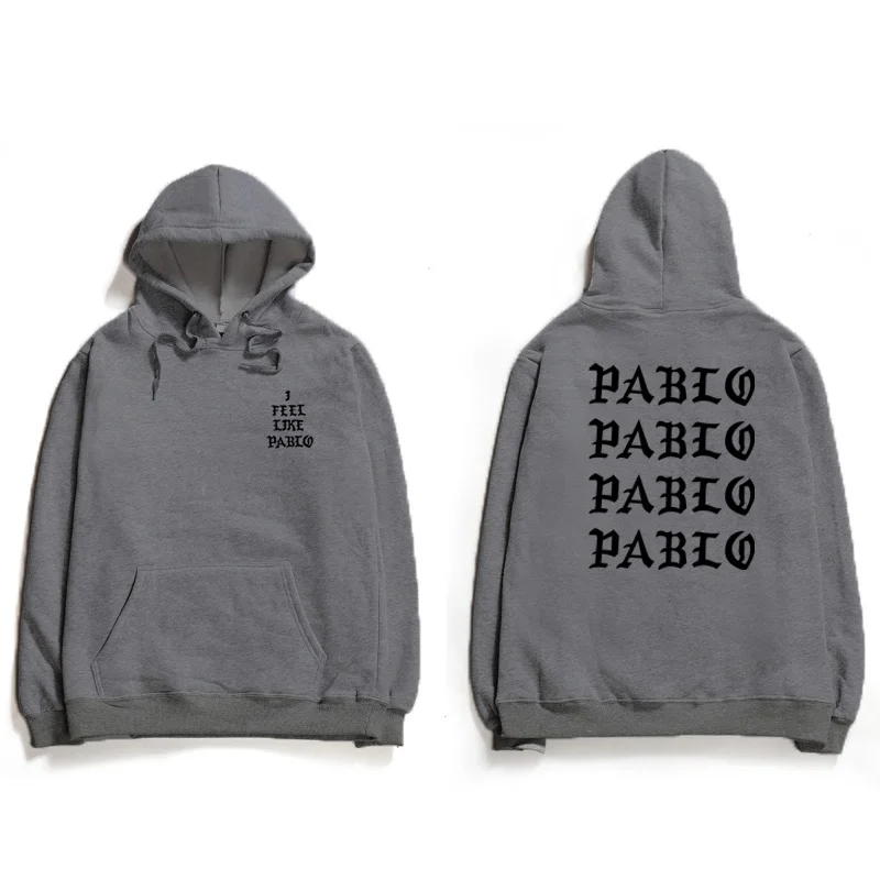 Святой Пабло толстовки с капюшоном Kanye West I Feel Like толстовки Pablo для мужчин и женщин с надписью и длинным рукавом хип-хоп клуб