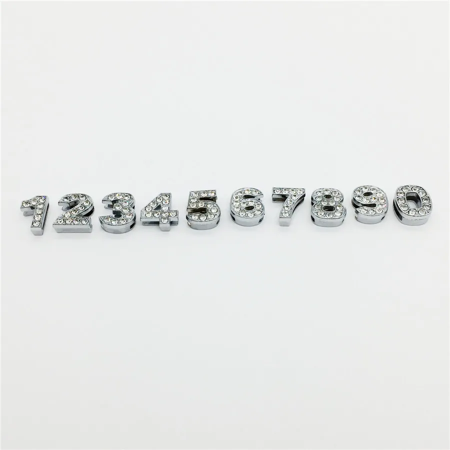 Розничная продажа 10 мм полный горный хрусталь слайд номер &quot0-9&quot &quotномер