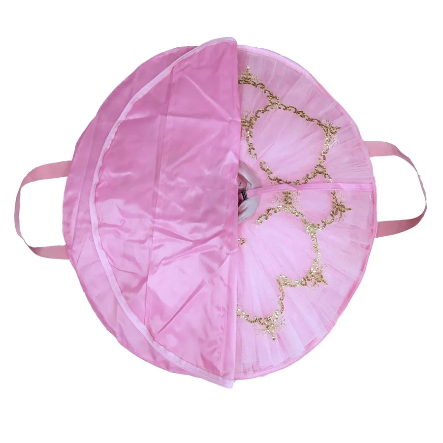 Black Professional Ballet Tutu Bag Rose Red Waterproof Oxford Foldable Soft Ballet Bags Ballet Tutu Case Package