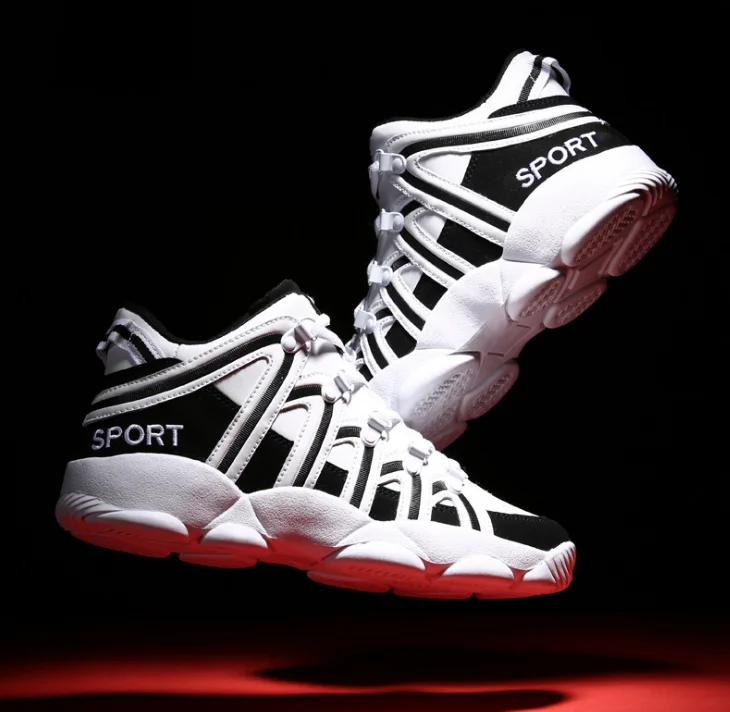 HUANQIU 2019 spring new men shoes breathable deodorant casual sneakers thick bottom increased couple ZLL673 |