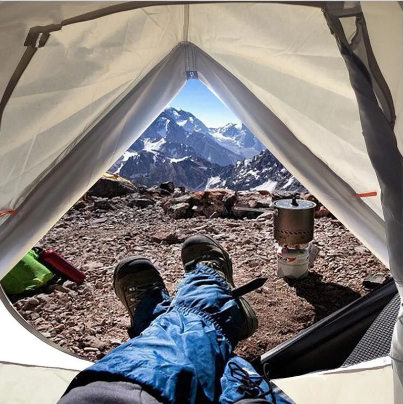 Billig 2018 Neue Doppel Schicht 3-4 Person 3 Farben Camping Zelt Winddicht Wasserdichte Zelte Outdoor Wandern Angeln Zelt Picknick Zelt
