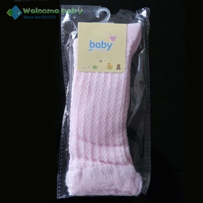 light pink Гольфы для маленьких мальчиков и девочек однотонные хлопковые гетры воздухонепроницаемые носки для новорожденных и детей возрастом до 2 лет - Цвет: light pink