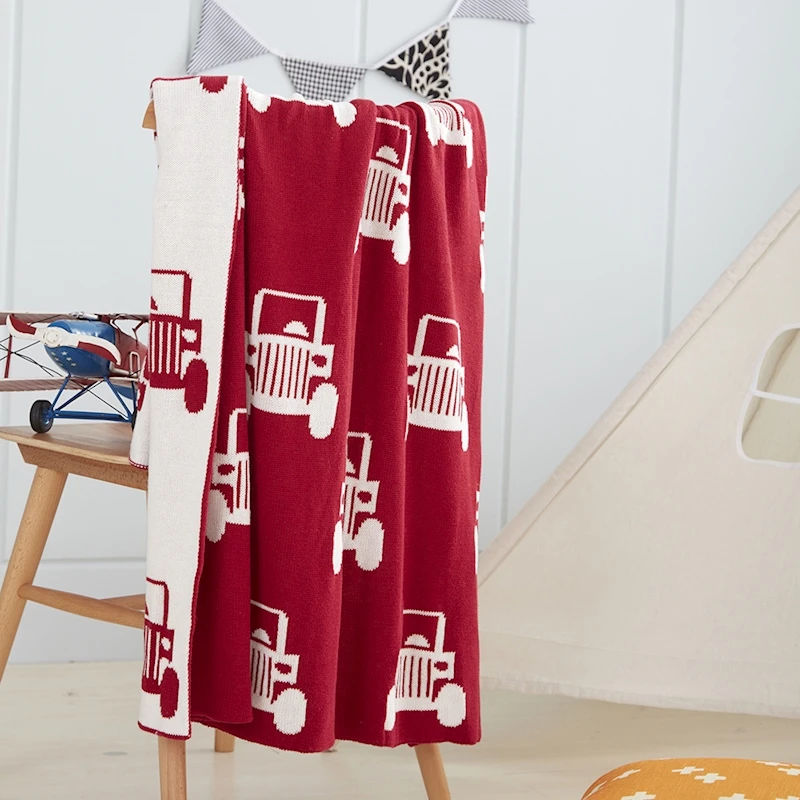 Детское одеяло для кровати вязаные пеленки новорожденных мягкие одеяла с