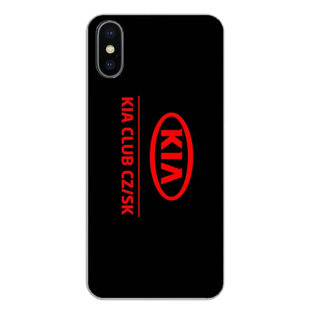 Для iPod Touch iPhone 4 4S 5 5S 5C SE 6 6S 7 8 X XR XS Plus MAX логотип Kia корейские автомобильные бренды