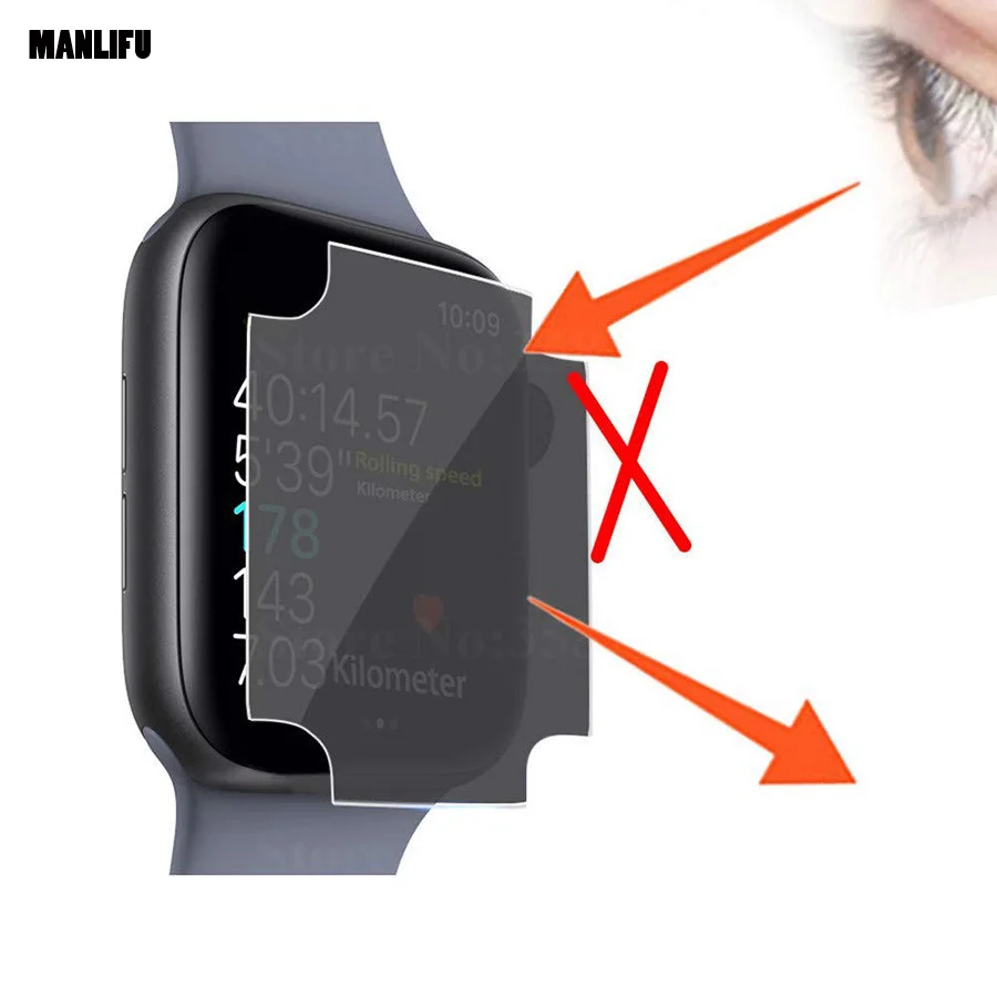 Для Apple Watch 44 мм конфиденциальности Экран протектор анти шпион закалённое