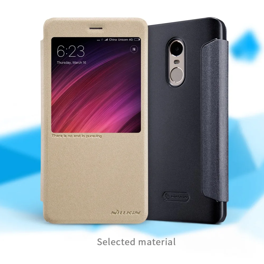 Чехол для XIAOMI RedMi Note 4X чехол Nillkin блестящий Hongmi 4x защитный телефона флип-Чехлы