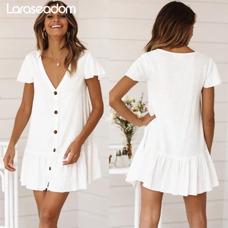 Туника накидка 2019 белый хлопок туника Пляжное мини платье летняя женская пляжная