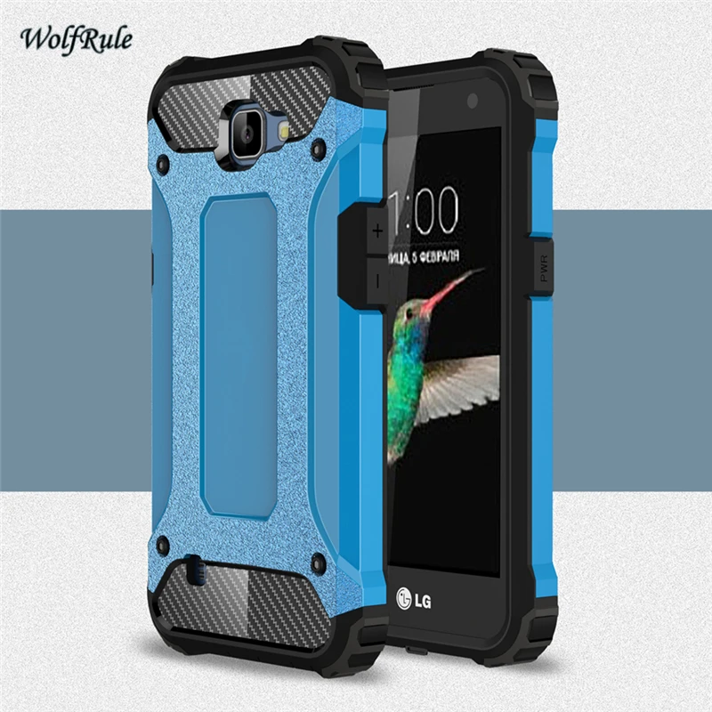 WolfRule For Cover LG K4 Case Anti Knock TPU &amp Plastic Armor Mobile Phone Coque Lte K120E K130E &lt |