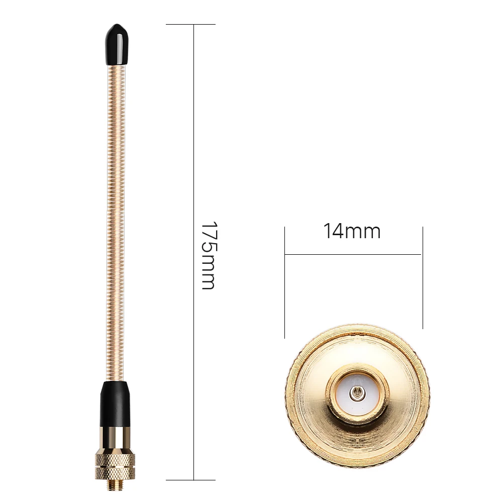 Nktech антенны Dual Band с высоким коэффициентом усиления эластичные SMA F для BaoFeng UV 5R DM 82