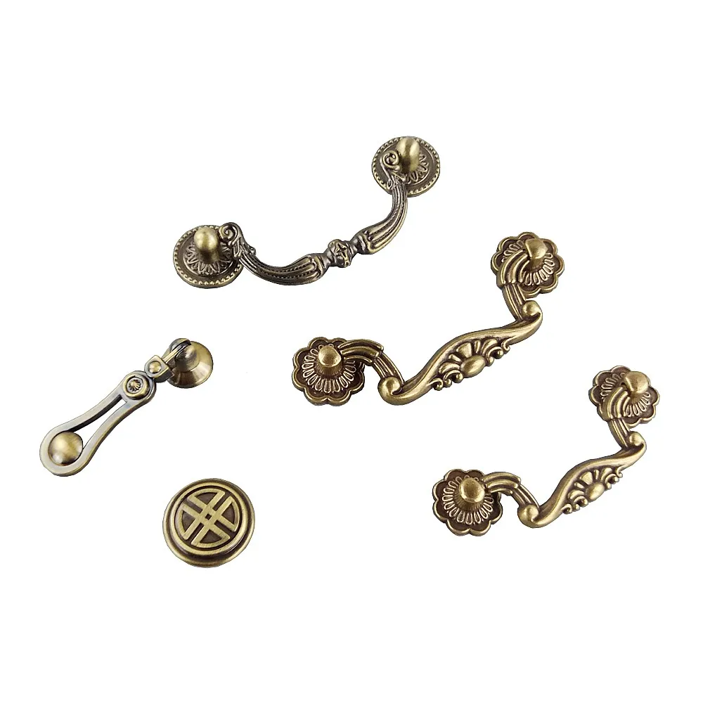 1 шт. Европейский бронзовый Искусство ручка для дверей шкафов ящиков обуви