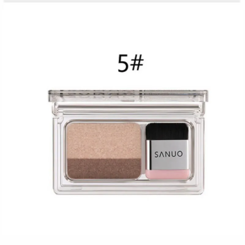 5 Magazine Lazy Eyeshadow Eye Shadow Double color Shimmer Palette продолжительный натуральный макияж - Цвет: 5