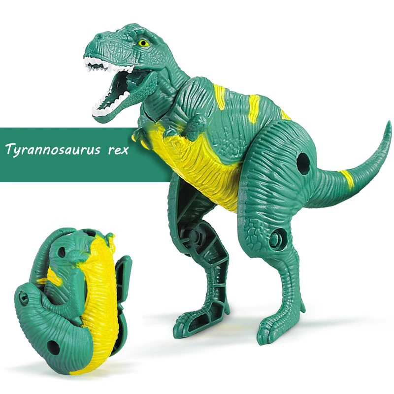 4 Робот трансформер для животных игрушки Динозавры юрского периода фигурки